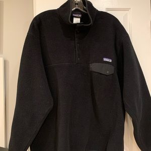 Men’s Black Large Patagonia Synchilla Pullover Fleece